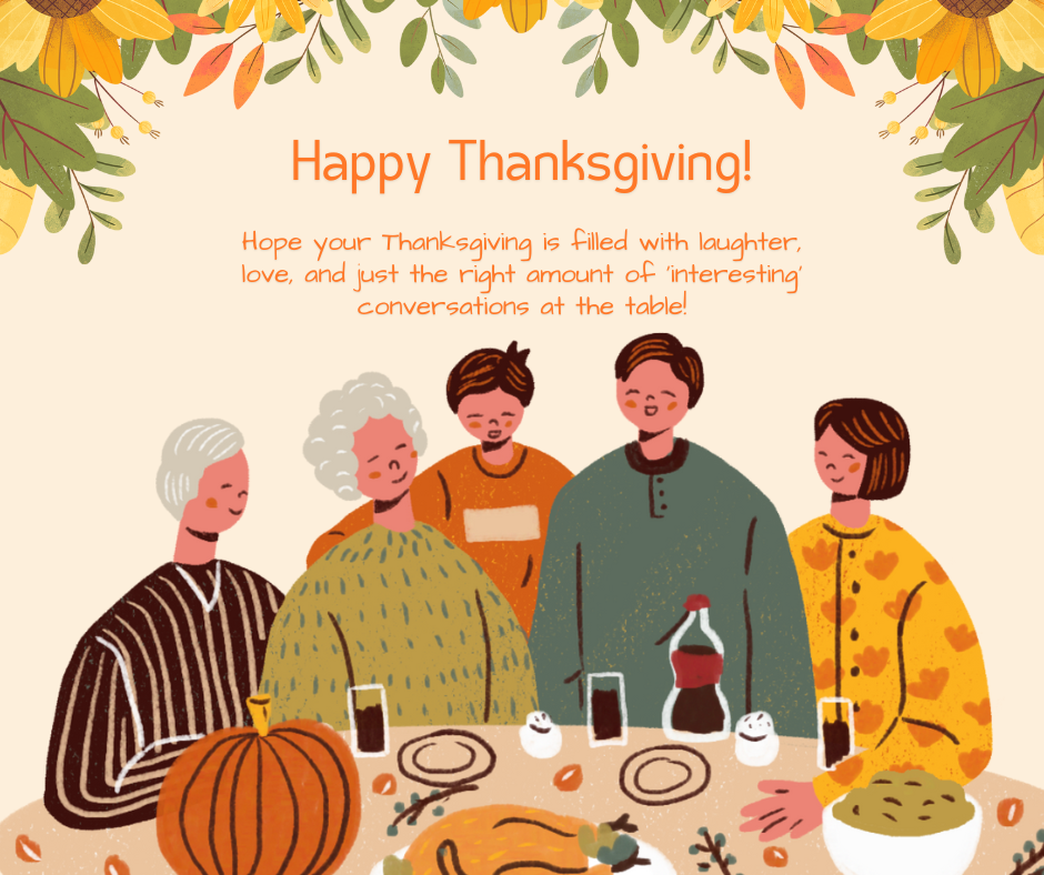 Thanksgiving message to family